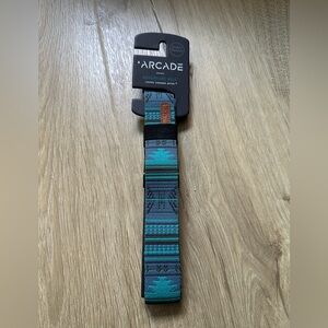 Arcade Belt NEW blue green stretch belt